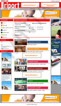 IngatlanRiport port�l webdesign, Photoshop